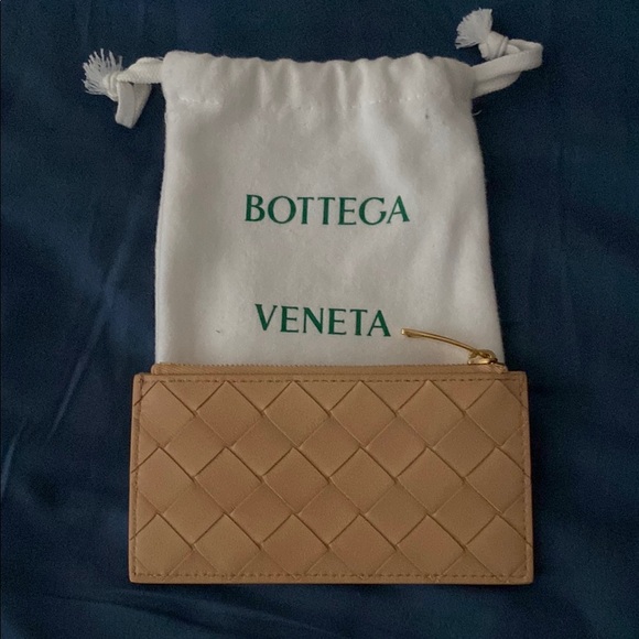Bottega Veneta Tan Leather Wallet - Picture 1 of 2